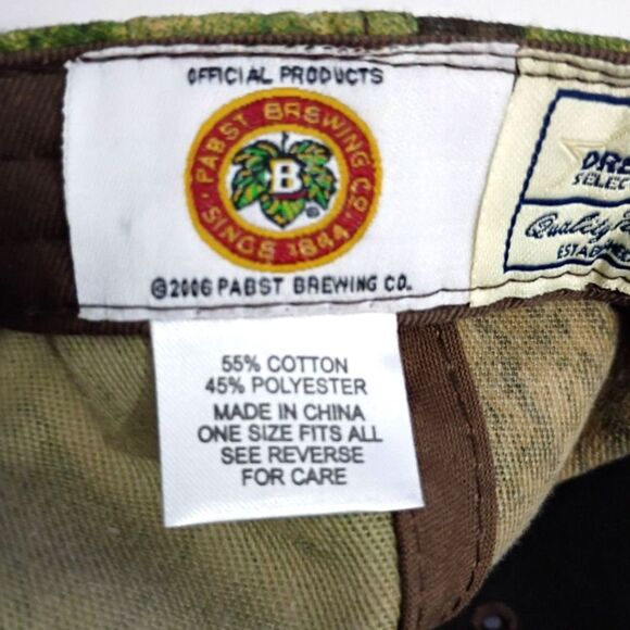 Heileman's Old Style Beer Forest Camo Baseball Hat Adjustable PBR Pabst - Picture 6 of 8